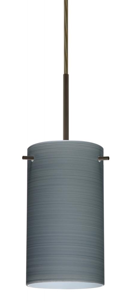 Besa Stilo 7 Pendant For Multiport Canopy Bronze Titan 1x50W Candelabra