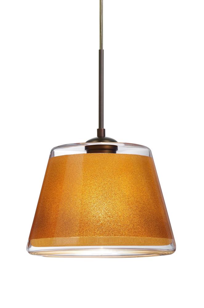 Besa Pendant For Multiport Canopy Pica 9 Bronze Gold Sand 1x75W Medium Base