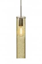 Besa Lighting 1JT-JUNI16GD-EDIL-BR - Besa, Juni 16 Cord Pendant, Gold Bubble, Bronze, 1x4W LED Filament