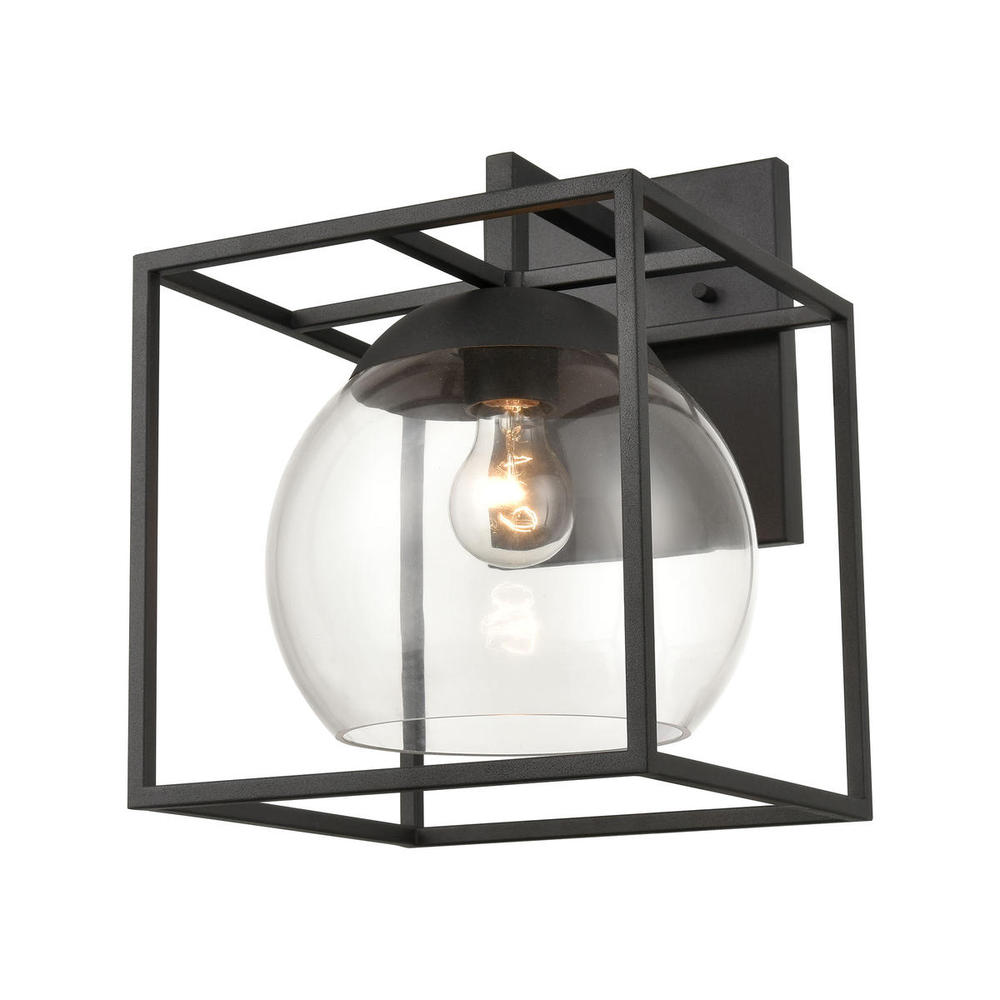 Cubed 1-Light sconce in  Charcoal