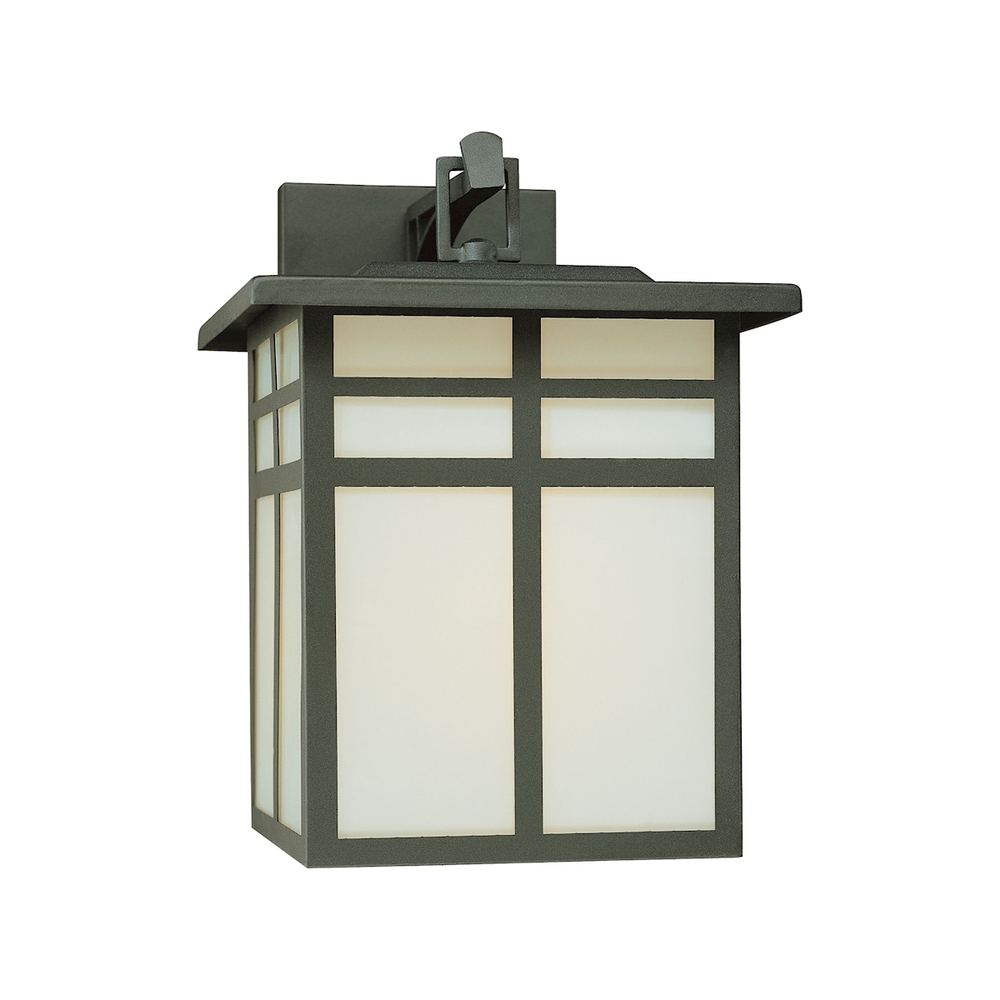 Mission 1-Light Outdoor Wall Lantern in Black