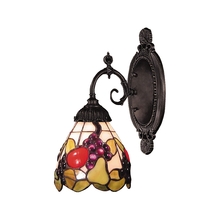 ELK Home Plus 071-TB-19 - Mix-N-Match 1-Light Wall Lamp in Tiffany Bronze with Tiffany Style Glass