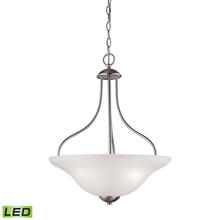 ELK Home Plus 1203PL/20-LED - Conway 3-Light Pendant in Brushed Nickel with LED Option