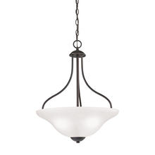 ELK Home Plus 1253PL/10 - Conway 3-Light Pendant in Oil Rubbed Bronze with White Glass