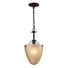 ELK Home Plus 1301CS/10 - Jackson 1-Light Convertible in Oil Rubbed Bronze with Light Amber Glass