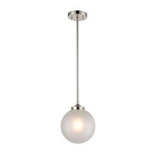 ELK Home Plus 15364/1 - Boudreaux 1-Light Mini Pendant in Polished Nickel with Frosted