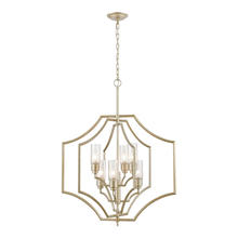 ELK Home Plus 33446/6 - Cheswick 6-Light chandelier in  Aged Silver