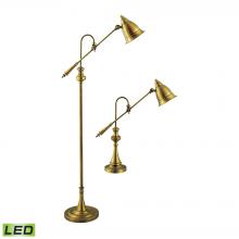 ELK Home Plus 97623-LED - Watson Floor and Table Lamp - Set of 2 Brass - Includes LED Bulbs