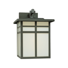 ELK Home Plus SL90077 - Mission 1-Light Outdoor Wall Lantern in Black