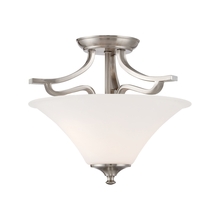 ELK Home Plus TC0020217 - Treme 2-Light Semi Flush Mount Ceiling Lamp in Brushed Nickel