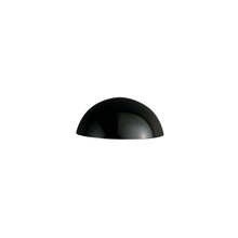 Justice Design Group CER-1300W-BLK - Small Quarter Sphere - Downlight (Outdoor)