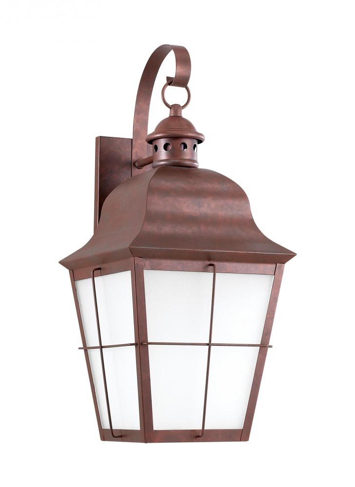 Chatham traditional 1-light large outdoor exterior dark sky compliant wall lantern sconce in weather