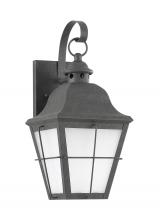 Generation Lighting 89062EN3-46 - Chatham traditional 1-light LED medium outdoor exterior wall lantern sconce in oxidized bronze finis