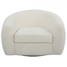 Uttermost 23747 - Uttermost Capra Art Deco White Swivel Chair