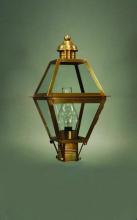 Northeast Lantern 1003-AB-CIM-CLR - Post Antique Brass Medium Base Socket With Chimney Clear Glass