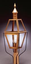 Northeast Lantern 1033-AB-CIM-CLR - Post Antique Brass Medium Base Socket With Chimney Clear Glass