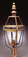 Northeast Lantern 1253-AB-CIM-CLR - Post Antique Brass Medium Base Socket With Chimney Clear Glass
