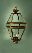 Northeast Lantern 1273-AB-CIM-CLR - Post Antique Brass Medium Base Socket With Chimney Clear Glass