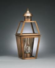Northeast Lantern 2241-AB-CIM-CLR - Tapered Wall Antique Brass Medium Base Socket With Chimney Clear Glass