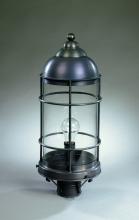 Northeast Lantern 3533-AB-MED-FST - Nautical Post Antique Brass Medium Base Socket Seedy Marine Glass