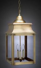 Northeast Lantern 5652-AB-LT3-CLR - Pagoda Hanging Antique Brass 3 Candelabra Sockets Clear Glass