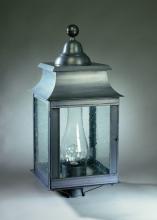 Northeast Lantern 5653-AB-CIM-CLR - Pagoda Post Antique Brass Medium Base Socket With Chimney Clear Glass