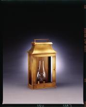 Northeast Lantern 5721-AB-CIM-CLR - Pagoda Wall Antique Brass Medium Base Socket With Chimney Clear Glass