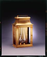 Northeast Lantern 5751-AB-CIM-CLR - Pagoda Wall Antique Brass Medium Base Socket With Chimney Clear Glass